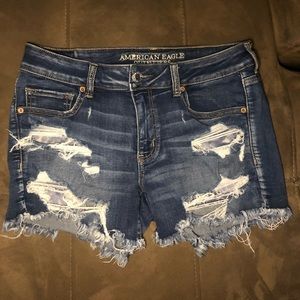 American Eagle distressed shorts
